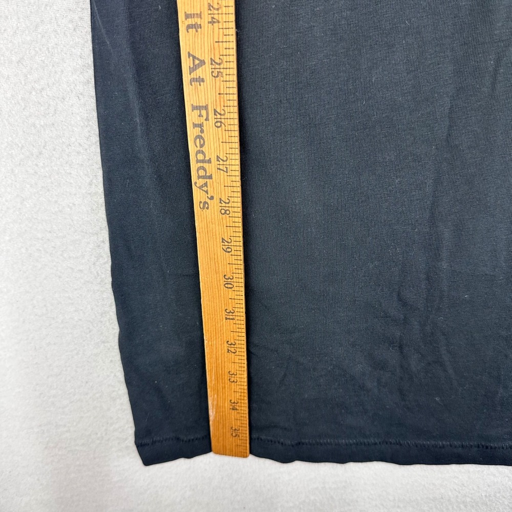 J.CREW T-Shirt Dress Womens XS Black Ruffle Sleeve Minimalist Career Preppy - Picture 7 of 8